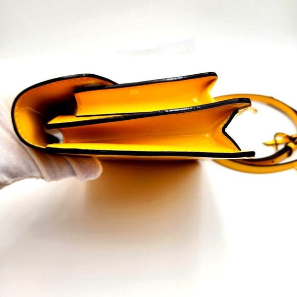 LOUIS VUITTON Yellow Vernis Leather Monceau BB Bag - Picture 7 of 16